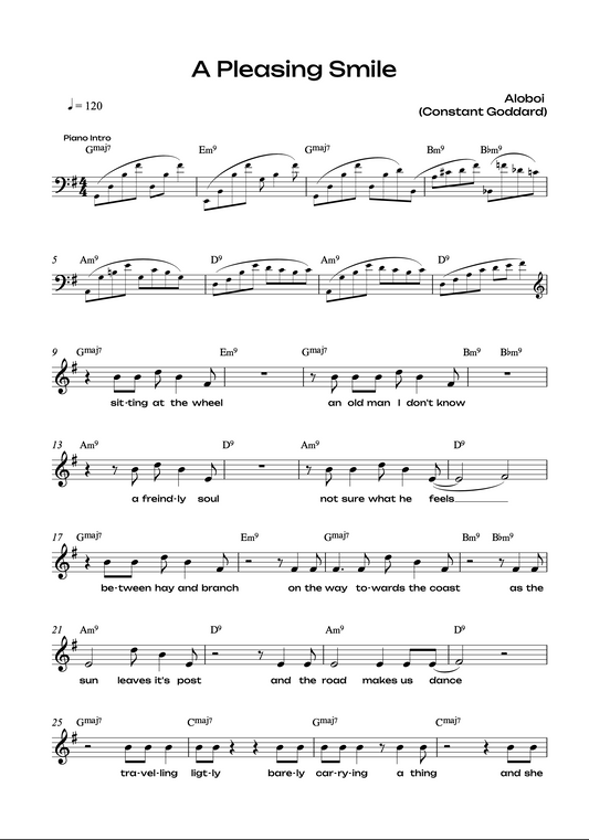 Sheet Music: Selected Aloboi Songs For Voice